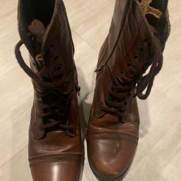 Steve Madden Brown Leather Boots - Picture 2 of 2